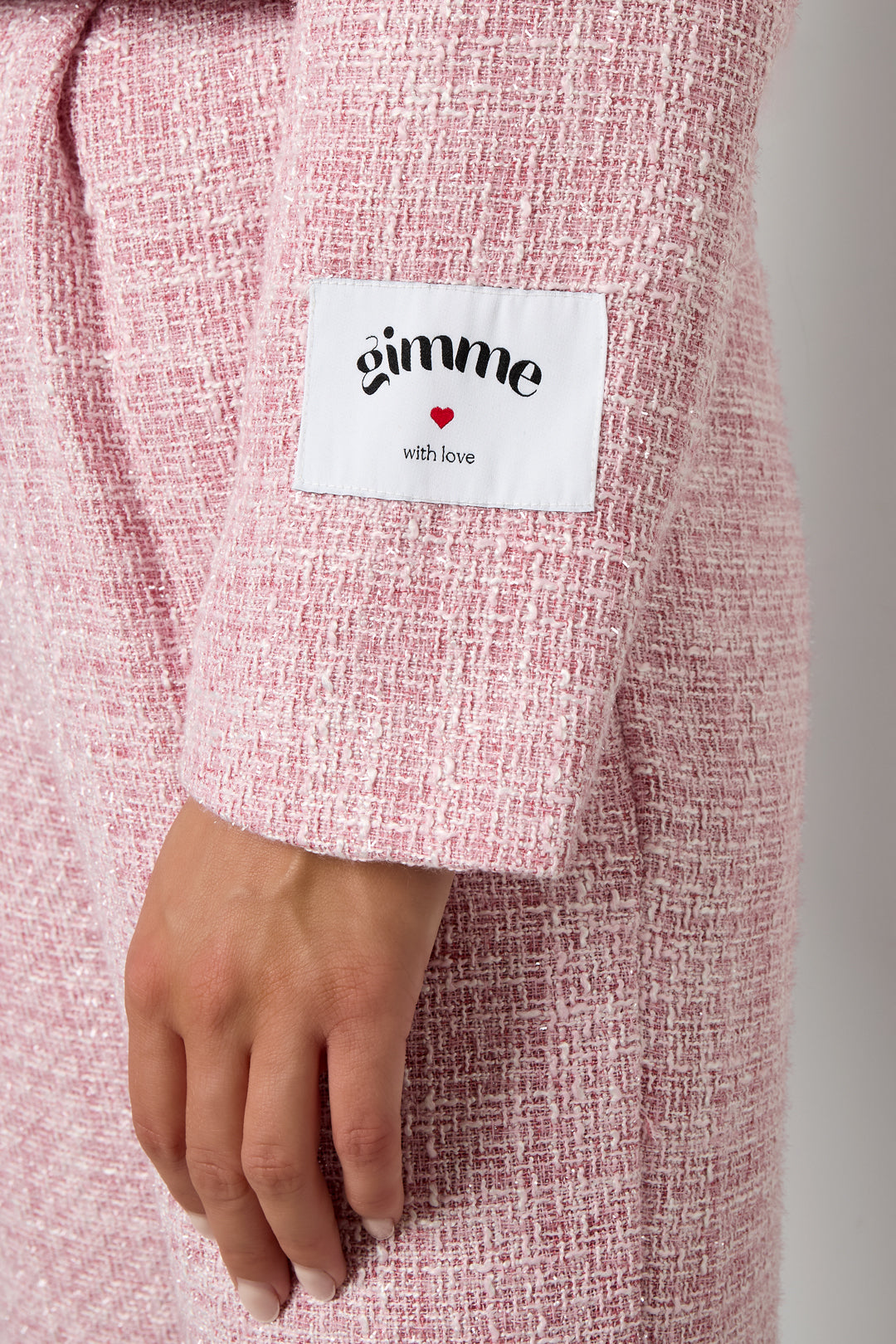 Woven Polyester Fiber Women's Jacket Elegant Checkered Statement