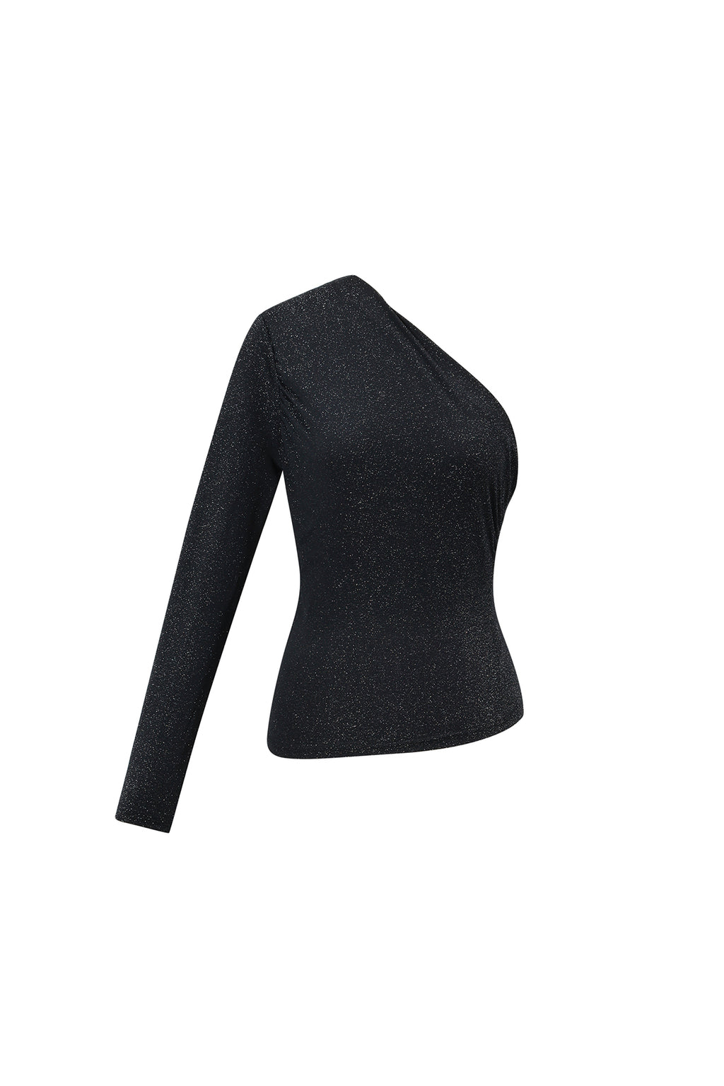 Woven Polyester Fiber Women's Long Sleeve Top Sexy Solid Color