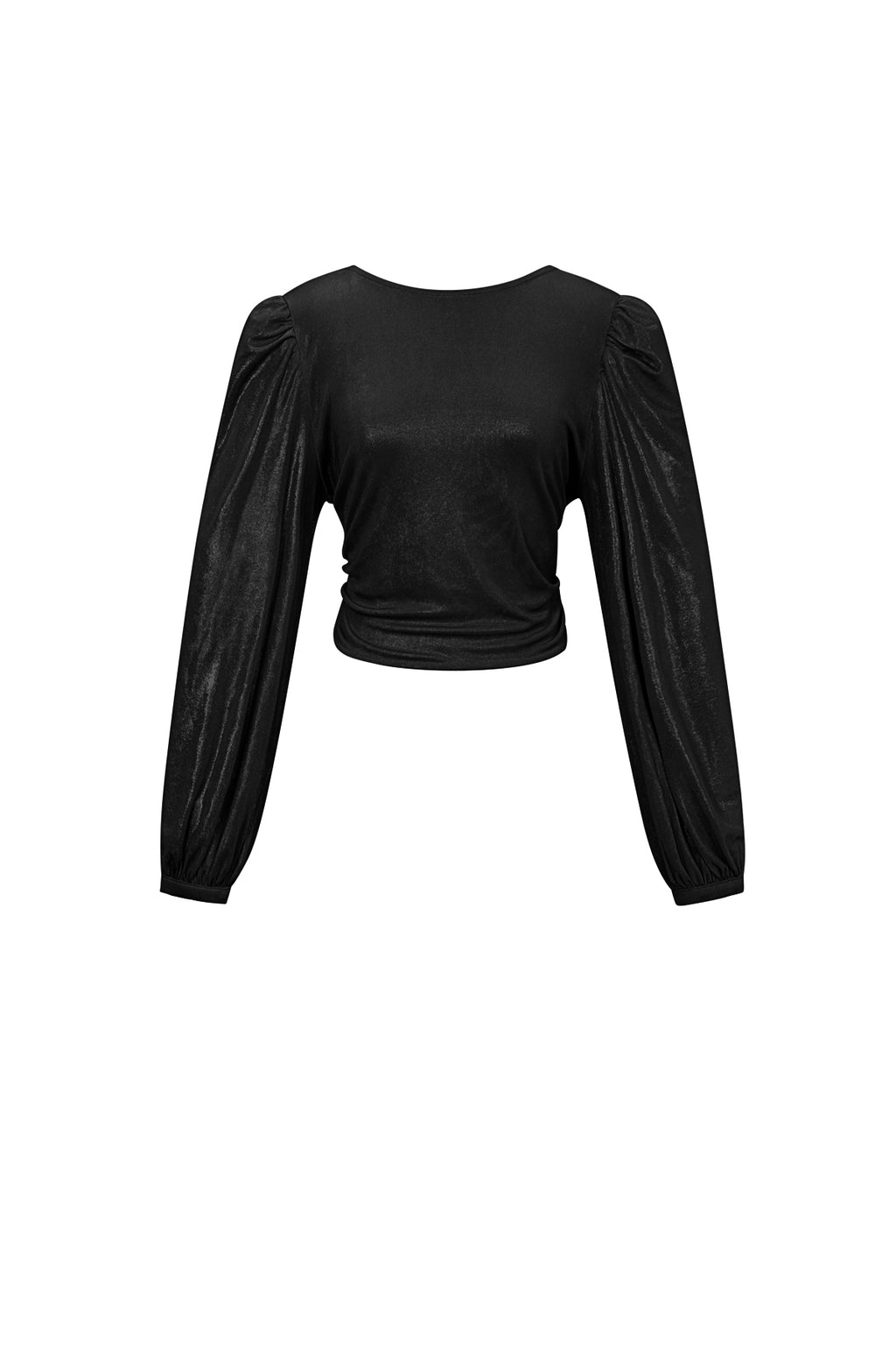 Knitted Polyester Fiber Women's Long Sleeve Top Sexy Solid Color