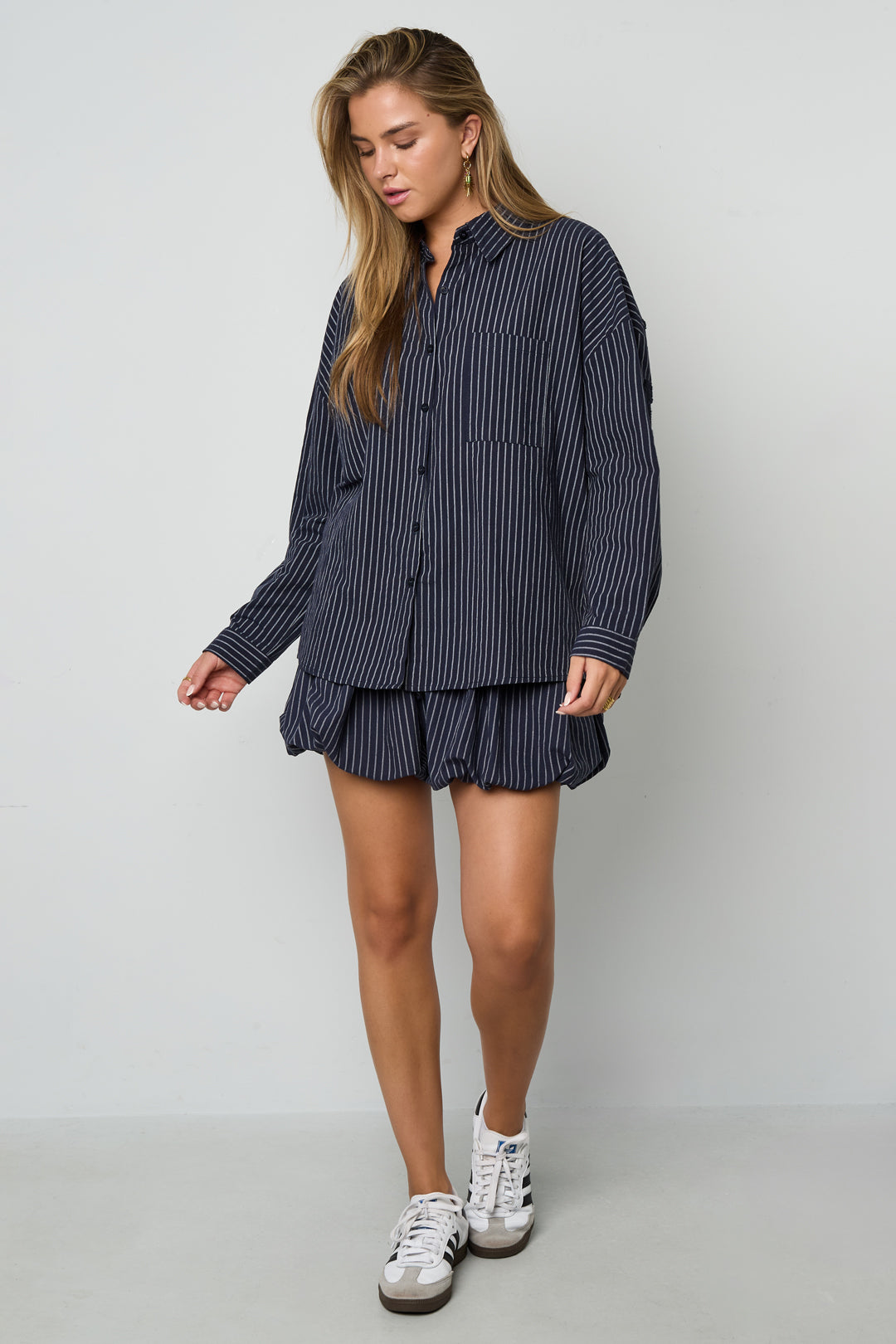 Woven Cotton Women's Blouse Casual Letters