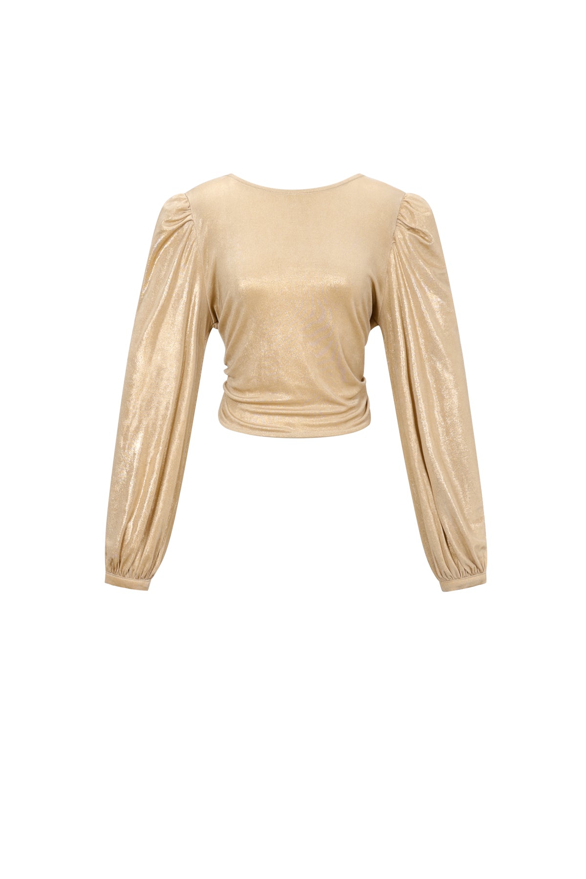 Knitted Polyester Fiber Women's Long Sleeve Top Sexy Solid Color