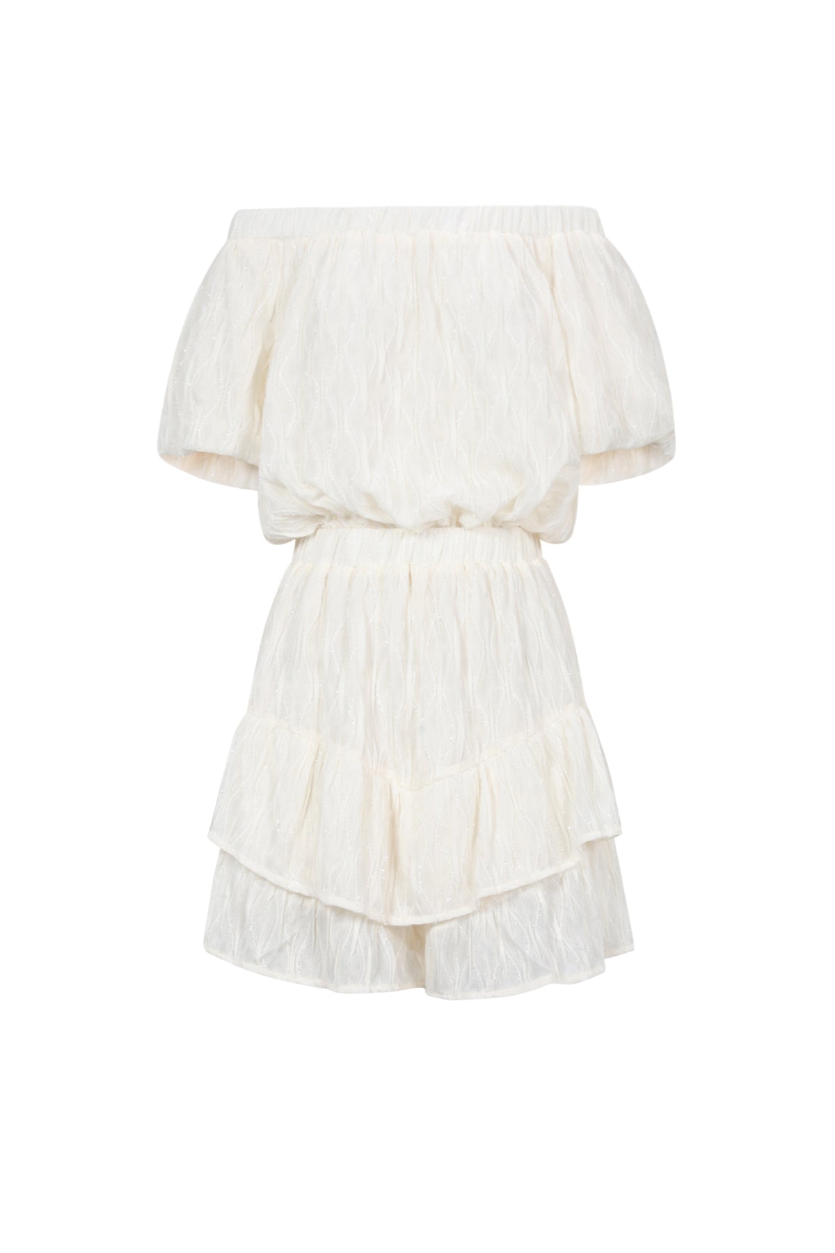 Woven Polyester Fiber Women's Bodysuit Casual Solid Color Ruffle Edge