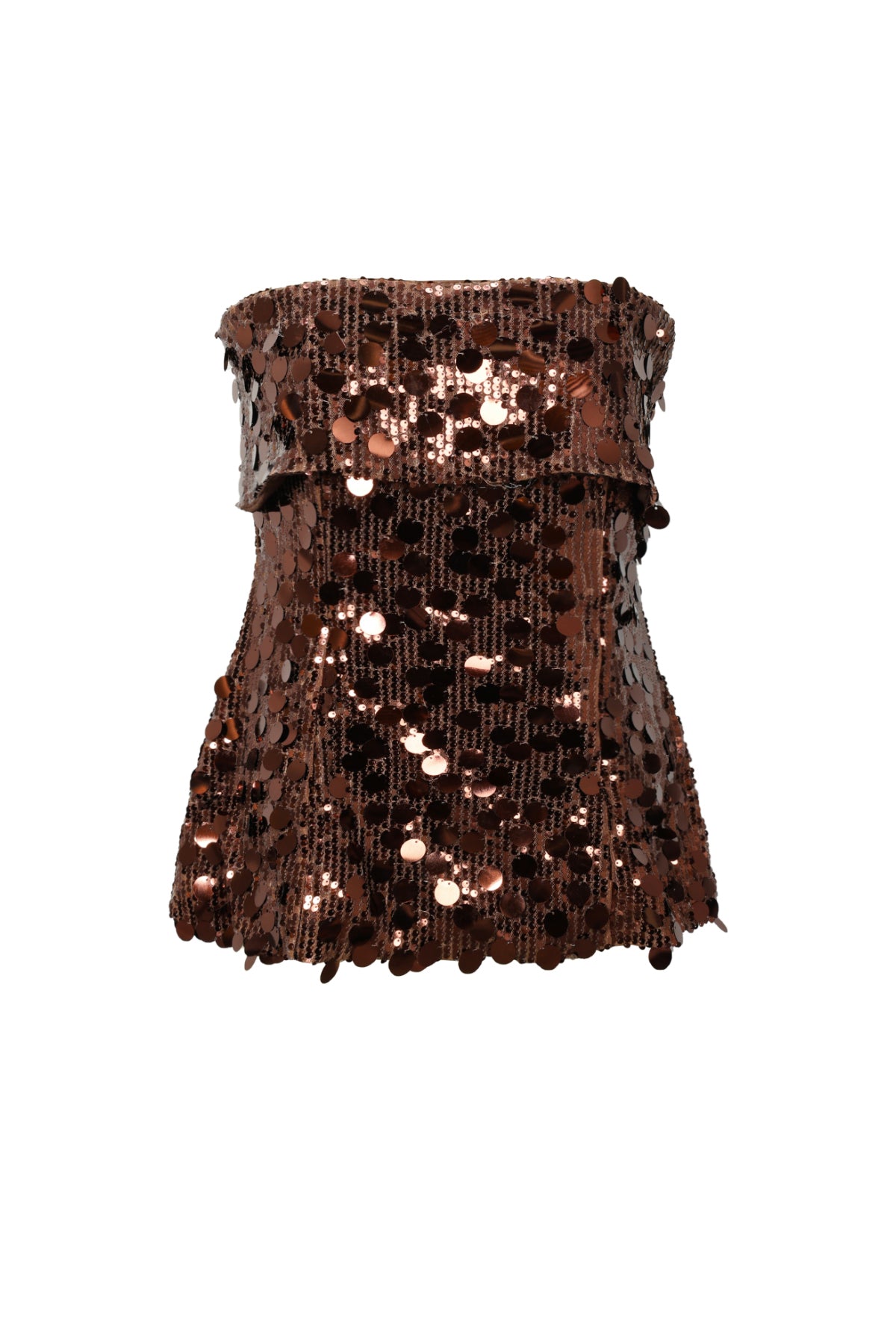 Woven Polyester Fiber Women's Sleeveless Top Sequins Elegant