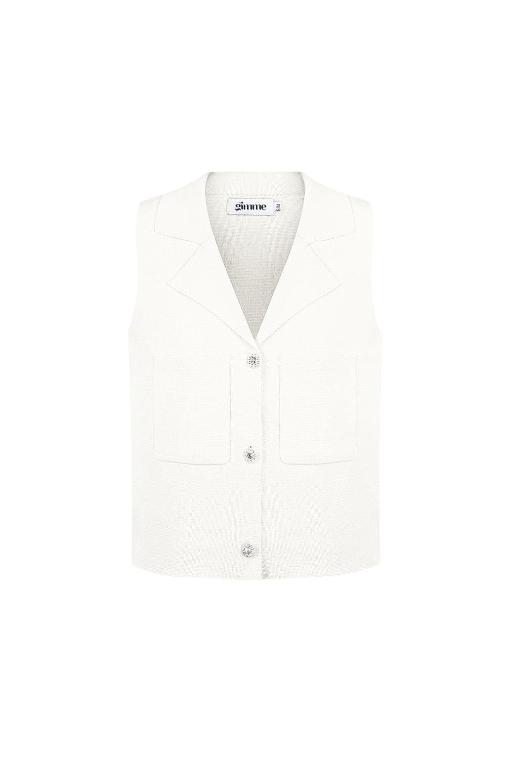 Viscose Women's Sleeveless Top V-Neck Buttoned Front