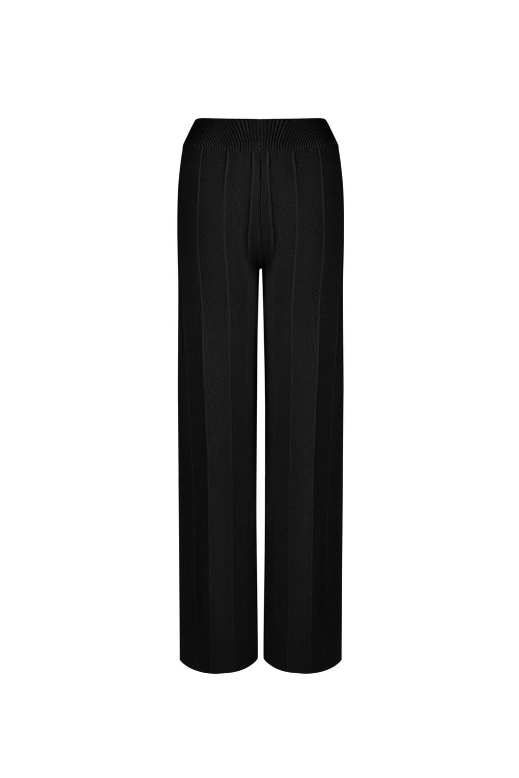 Viscose Women's Wide Leg Pants Conservative Solid Color