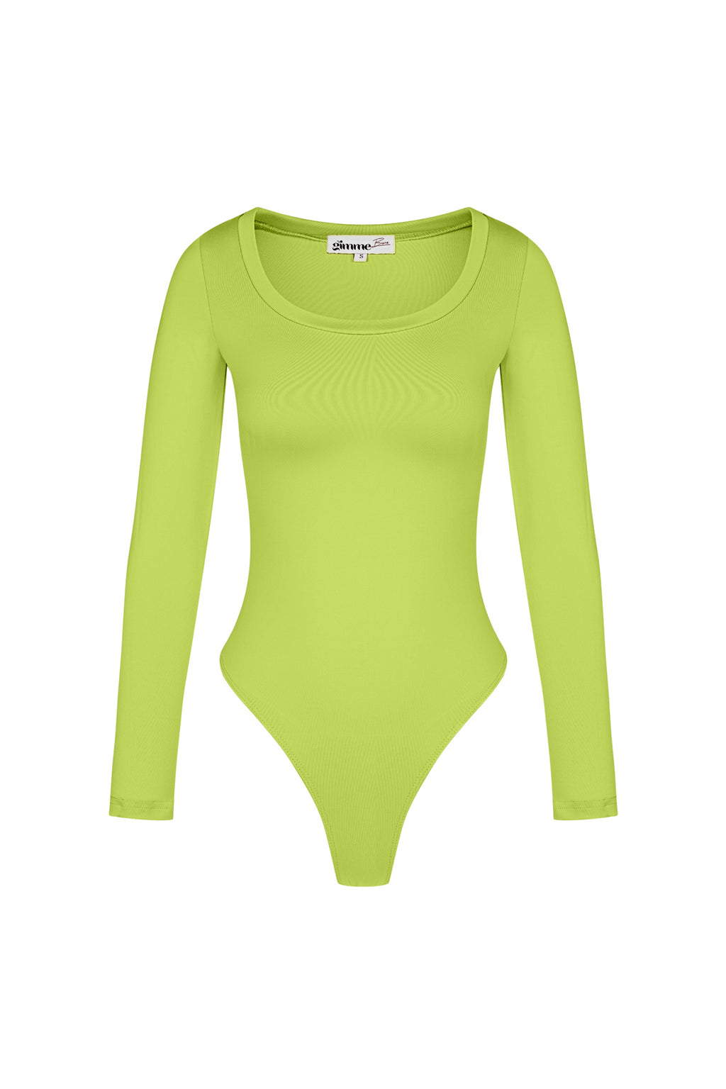 Polyester Women's Long Sleeve Bodysuit High Stretch Form-Fitting