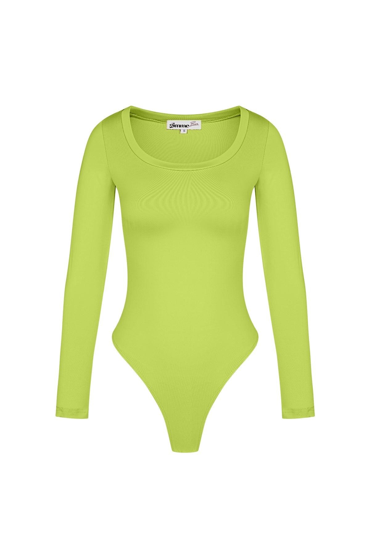 Polyester Women's Long Sleeve Bodysuit High Stretch Form-Fitting