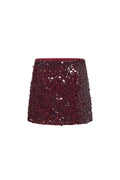 Woven Polyester Fiber Mini Skirt Elegant Sequins Fall/Winter
