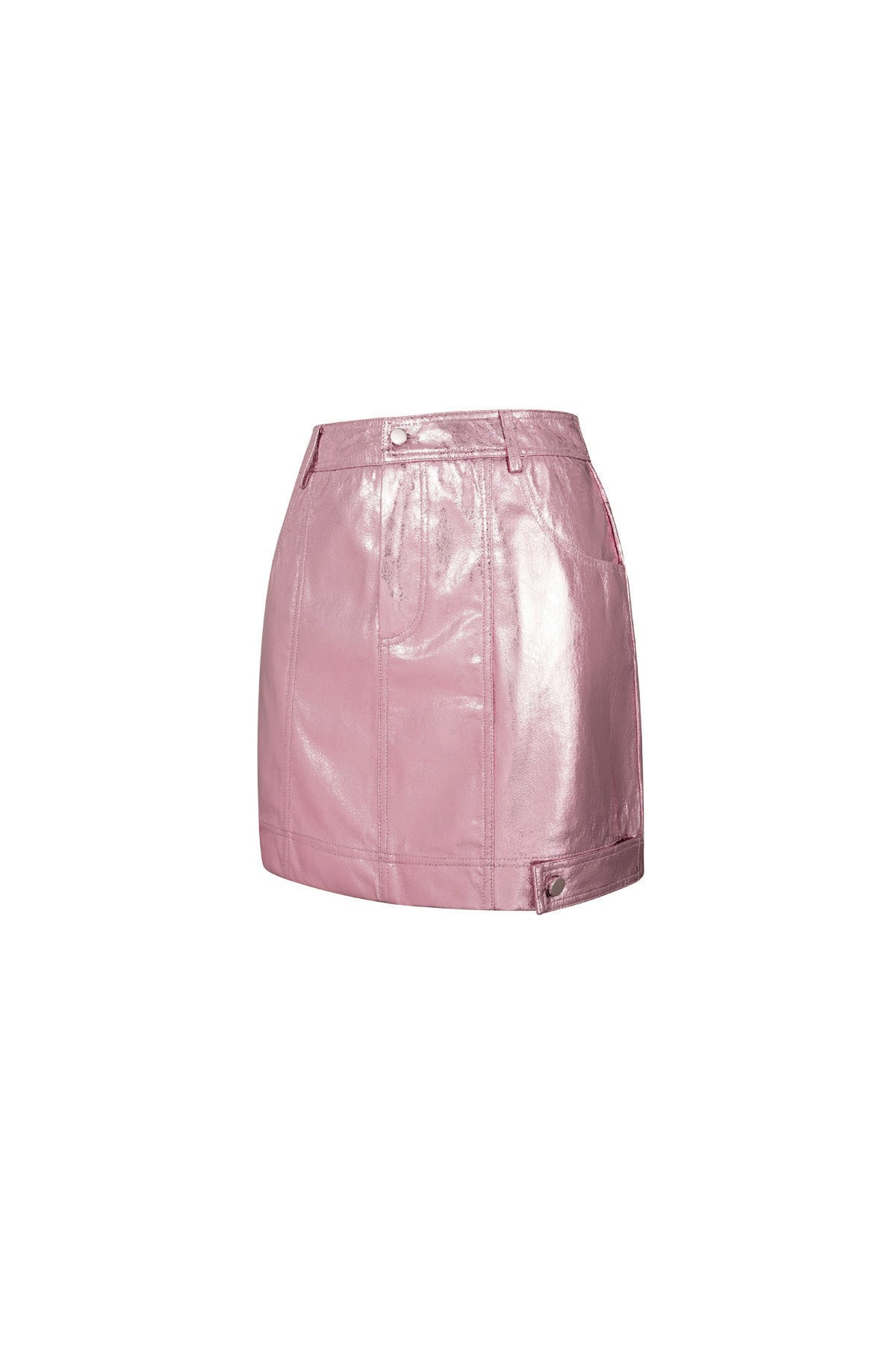 PU Mini Skirt Sexy Solid Color Spring/Summer