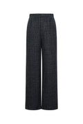 Woven Polyester Fiber Women's Straight Pants Elegant Checkered Fall/Winter