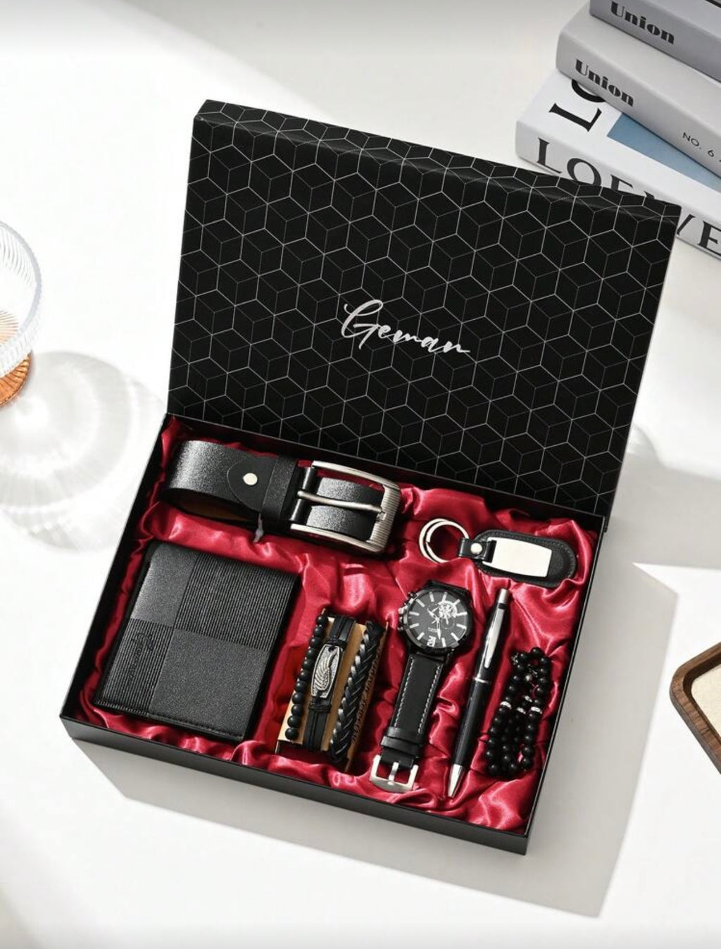 7-delig heren cadeauset ideel voor vaderdag, verjaardag, valentijnsdag, huwelijksdag