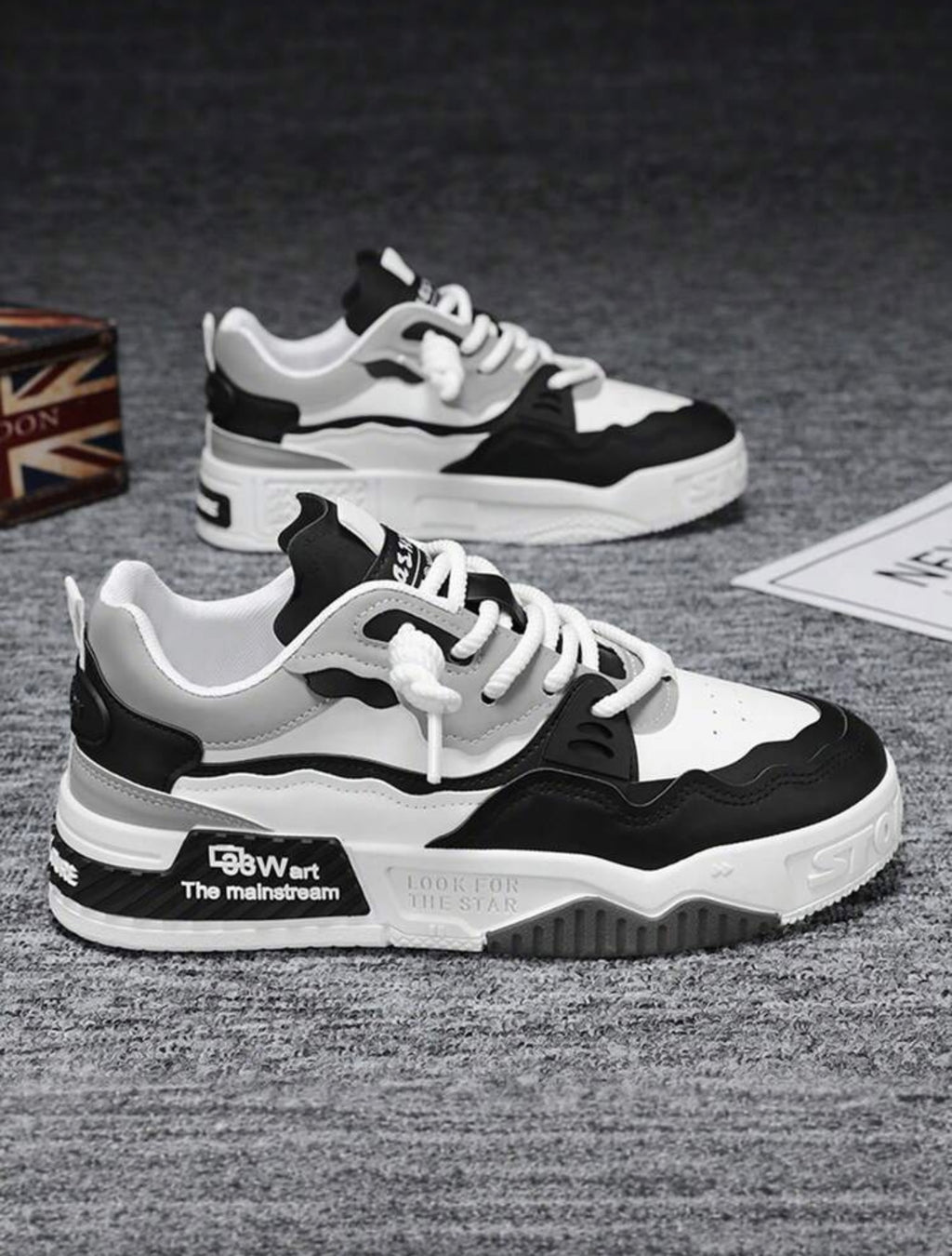 Ademende dikke zool herenschoenen veelzijdige casual sportschoenen