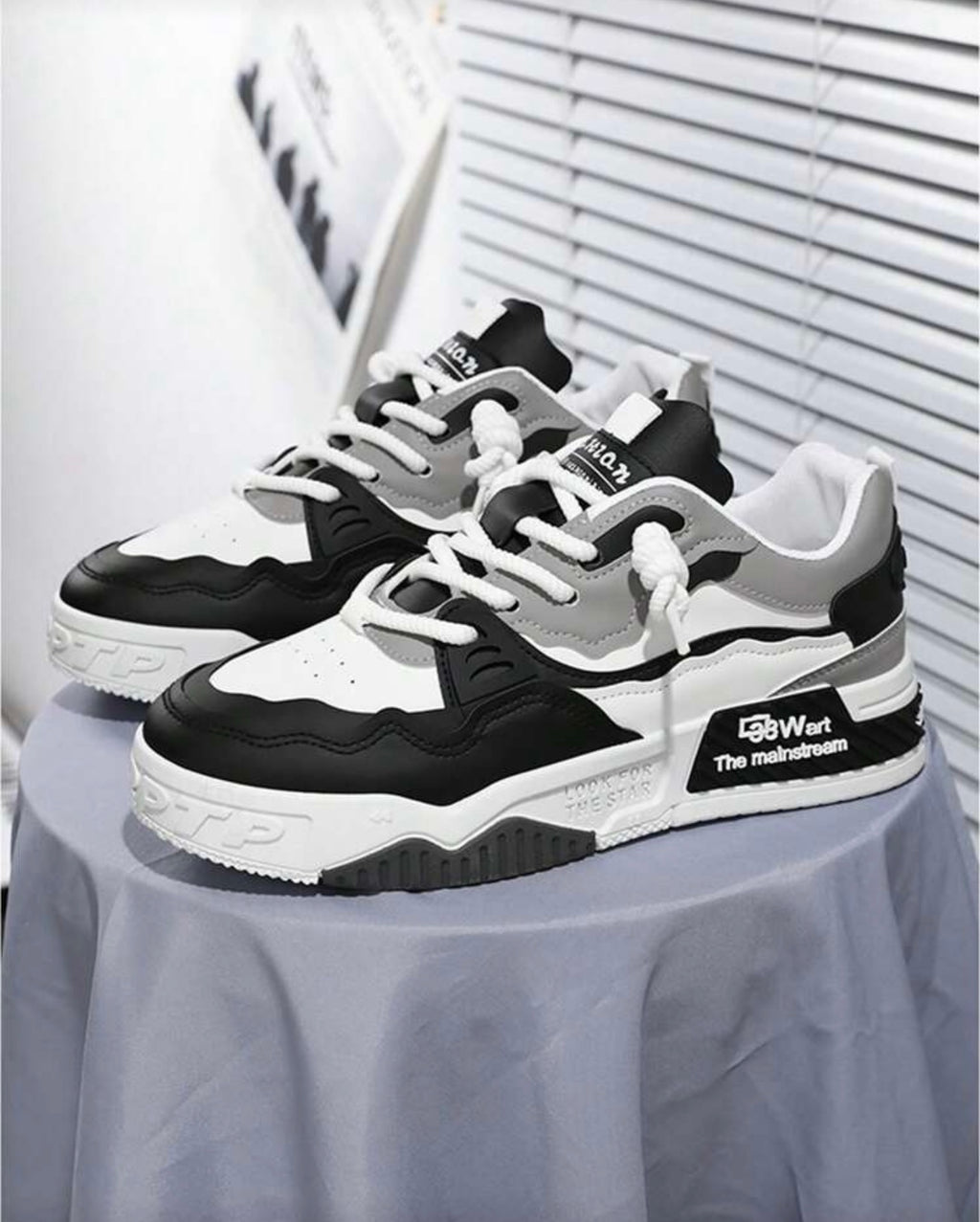 Ademende dikke zool herenschoenen veelzijdige casual sportschoenen