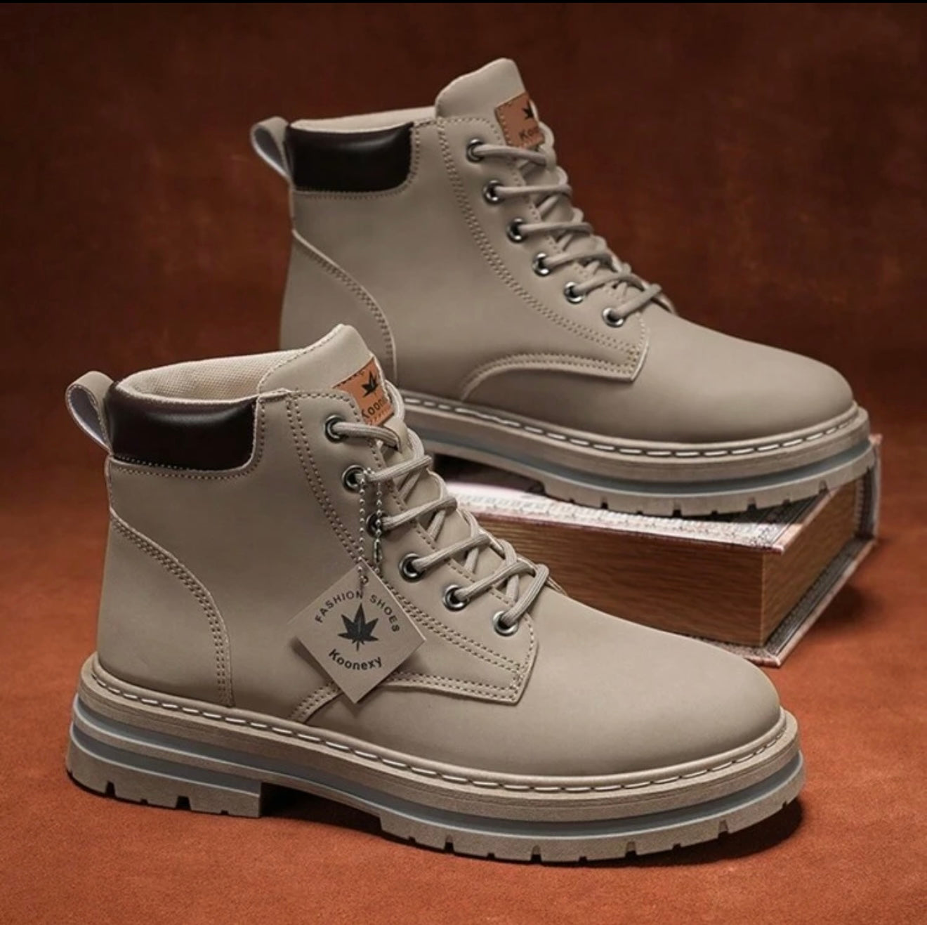 Stijlvol winter heren schoenen beige