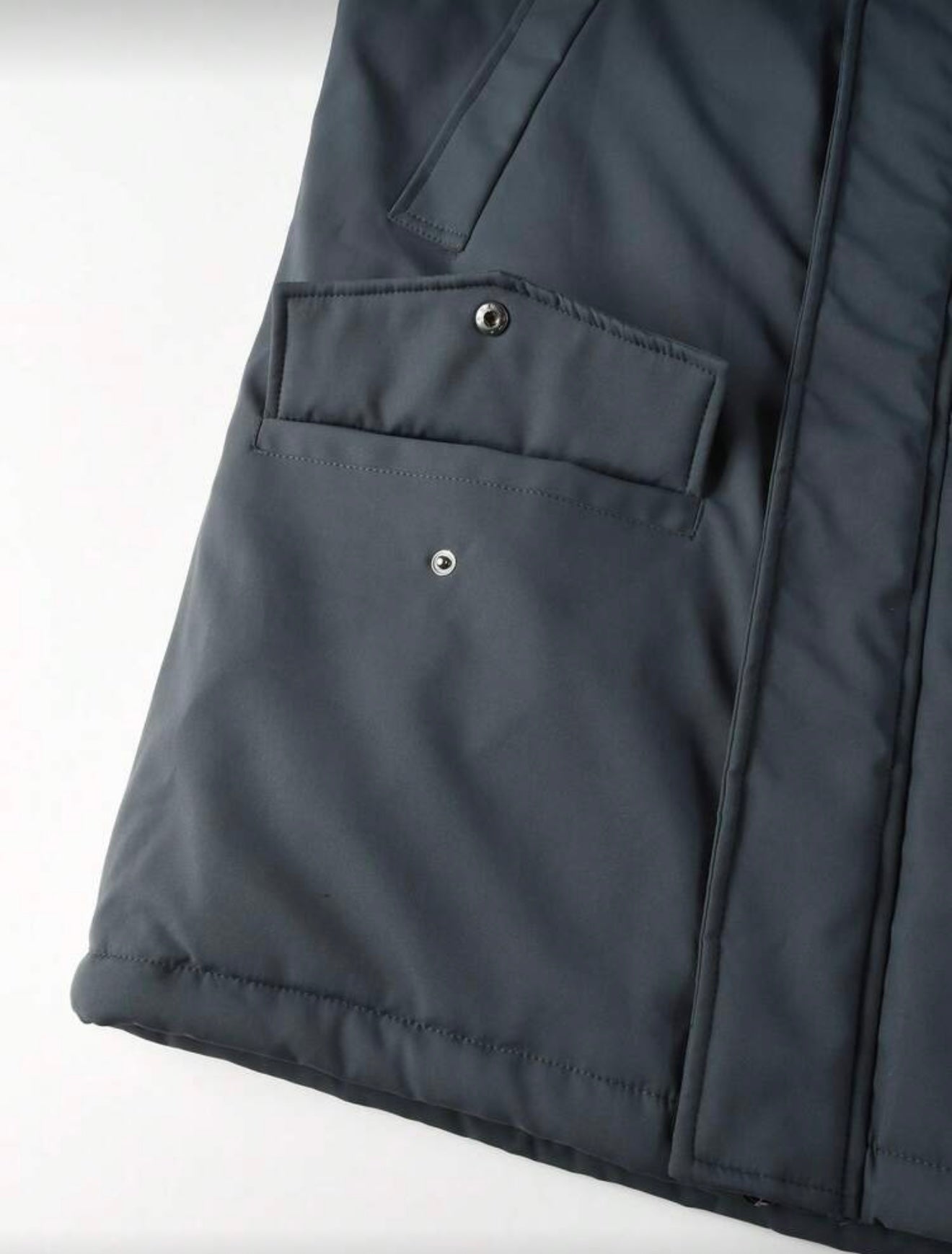 Dikke gewatteerde heren winter jas ritssluiting, thermisch gevoerd