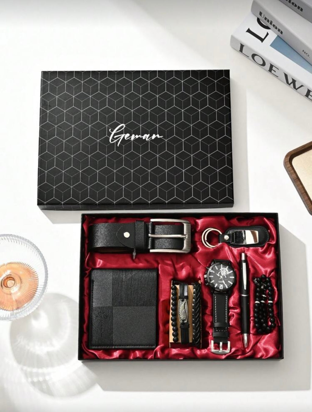 7-delig heren cadeauset ideel voor vaderdag, verjaardag, valentijnsdag, huwelijksdag