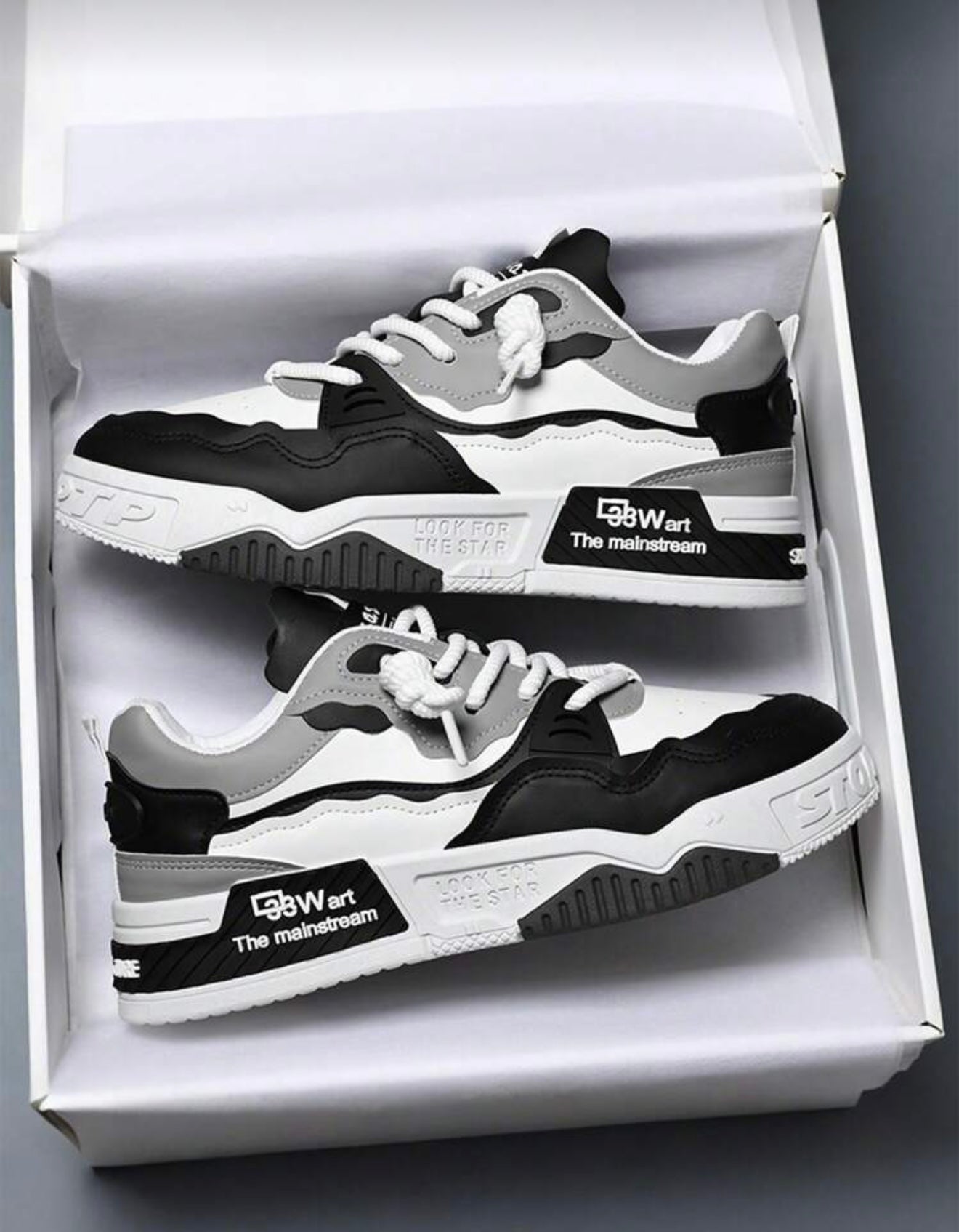 Ademende dikke zool herenschoenen veelzijdige casual sportschoenen