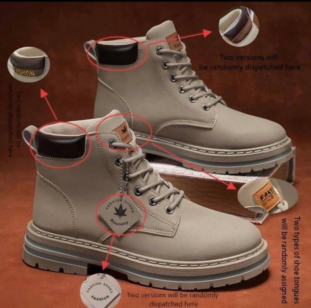 Stijlvol winter heren schoenen beige