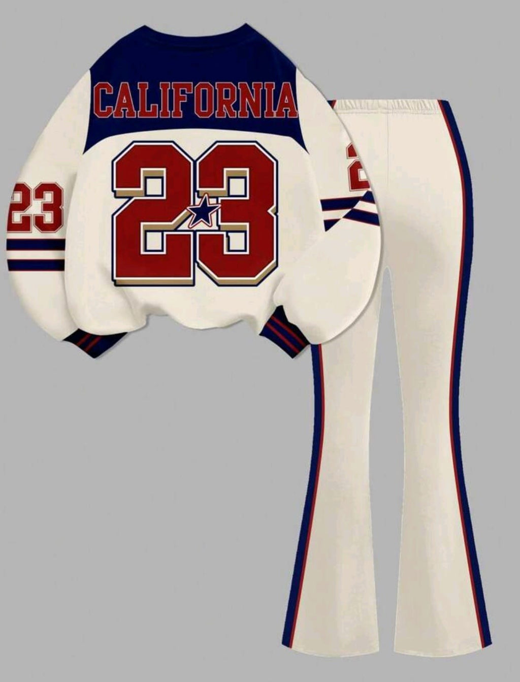 2-delige set young girl retro american style