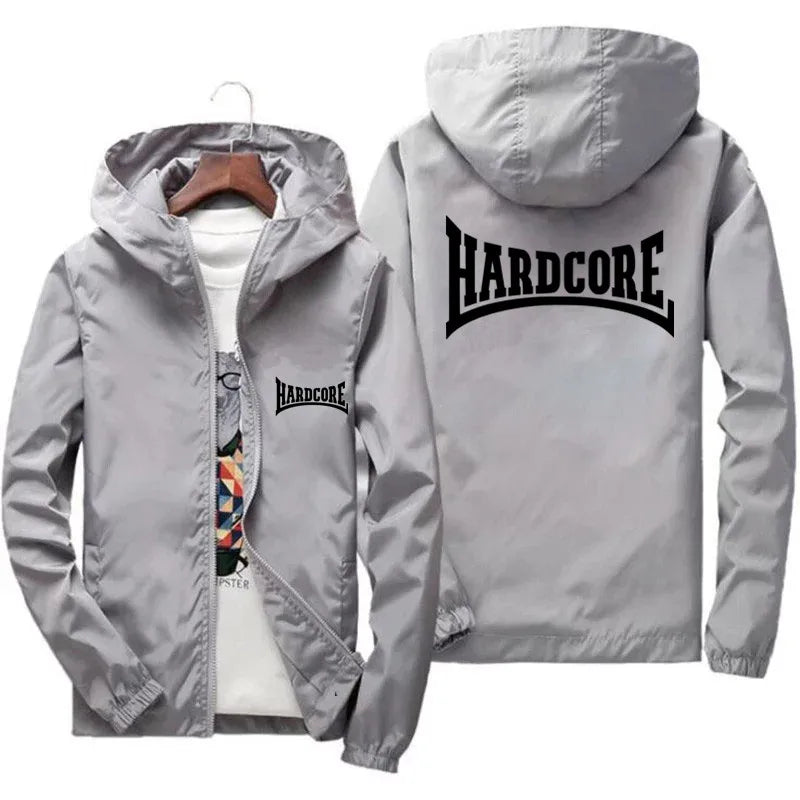 Hardcore Jacket Windbreaker Pilot Coat Men's Zipper Bomber Jackets Waterproof Quick Drying Sport Outwear 6XL