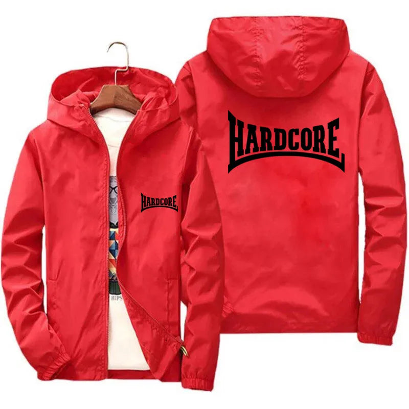Hardcore Jacket Windbreaker Pilot Coat Men's Zipper Bomber Jackets Waterproof Quick Drying Sport Outwear 6XL