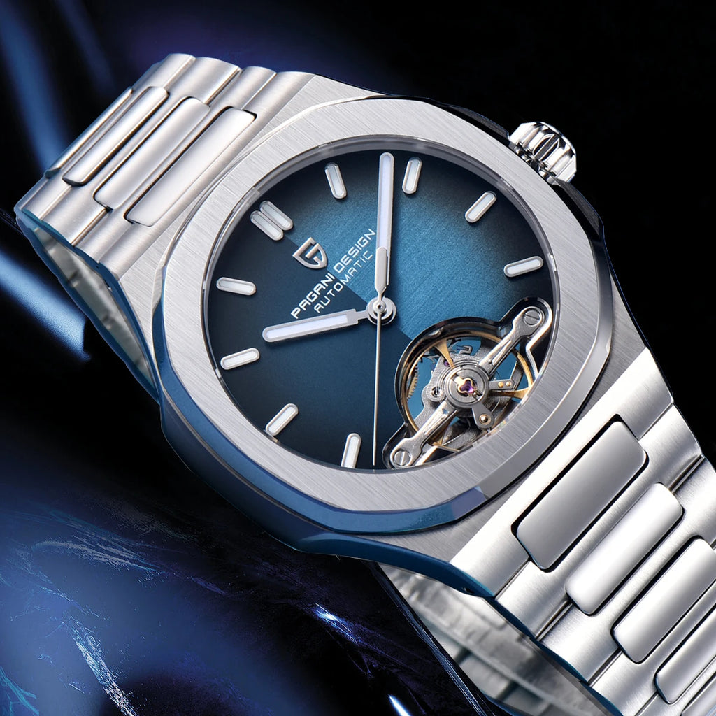 2025 New PAGANI DESIGN Skeleton Tourbillon Men's Watches Top Luxury Automatic Watch For Men Sporty elegant Mechanical Wristwatch