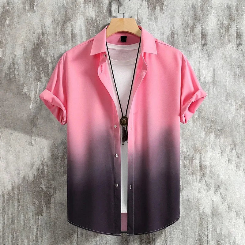 3D Graffiti Floral Print Shirt Fashion Casual Business Shirt Men Women Vacation Button-down Shirt Ropa De Hombre