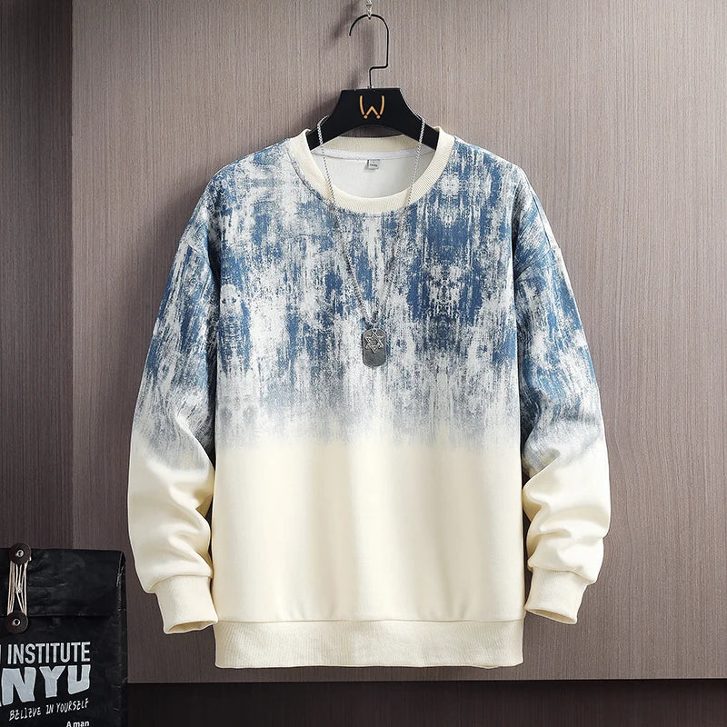 Autumn Spring 2025 Hoodies Sweatshirt For Men's  Hip Hop Punk Pullover Streetwear Casual Fashion Clothes OverSize 4XL