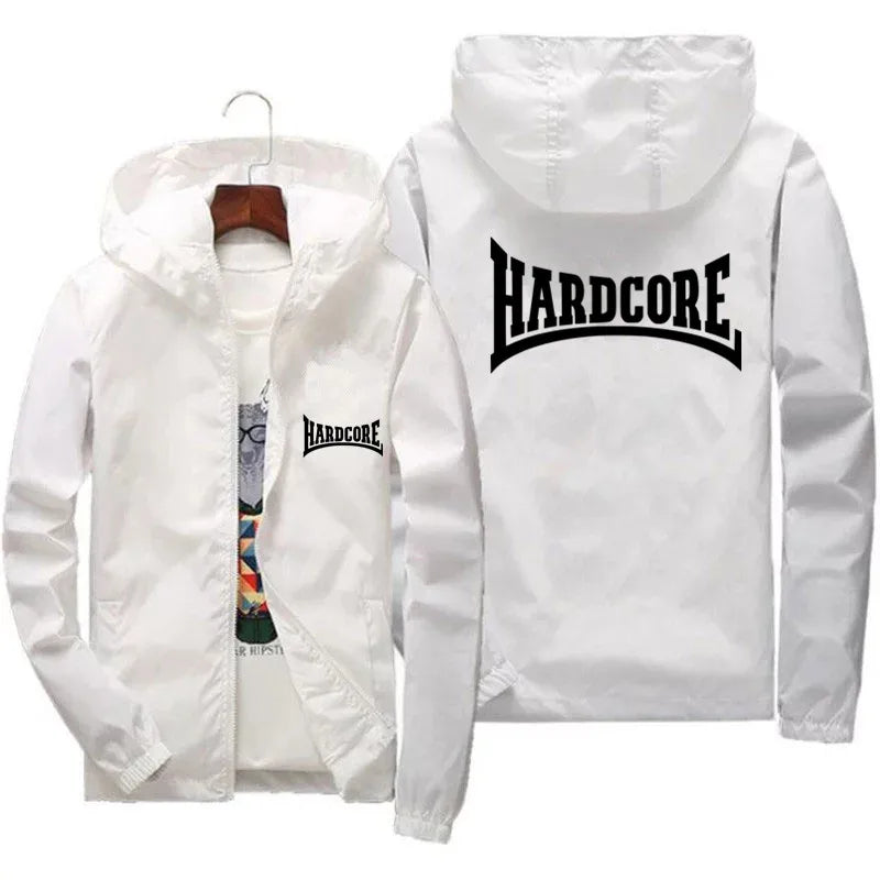 Hardcore Jacket Windbreaker Pilot Coat Men's Zipper Bomber Jackets Waterproof Quick Drying Sport Outwear 6XL