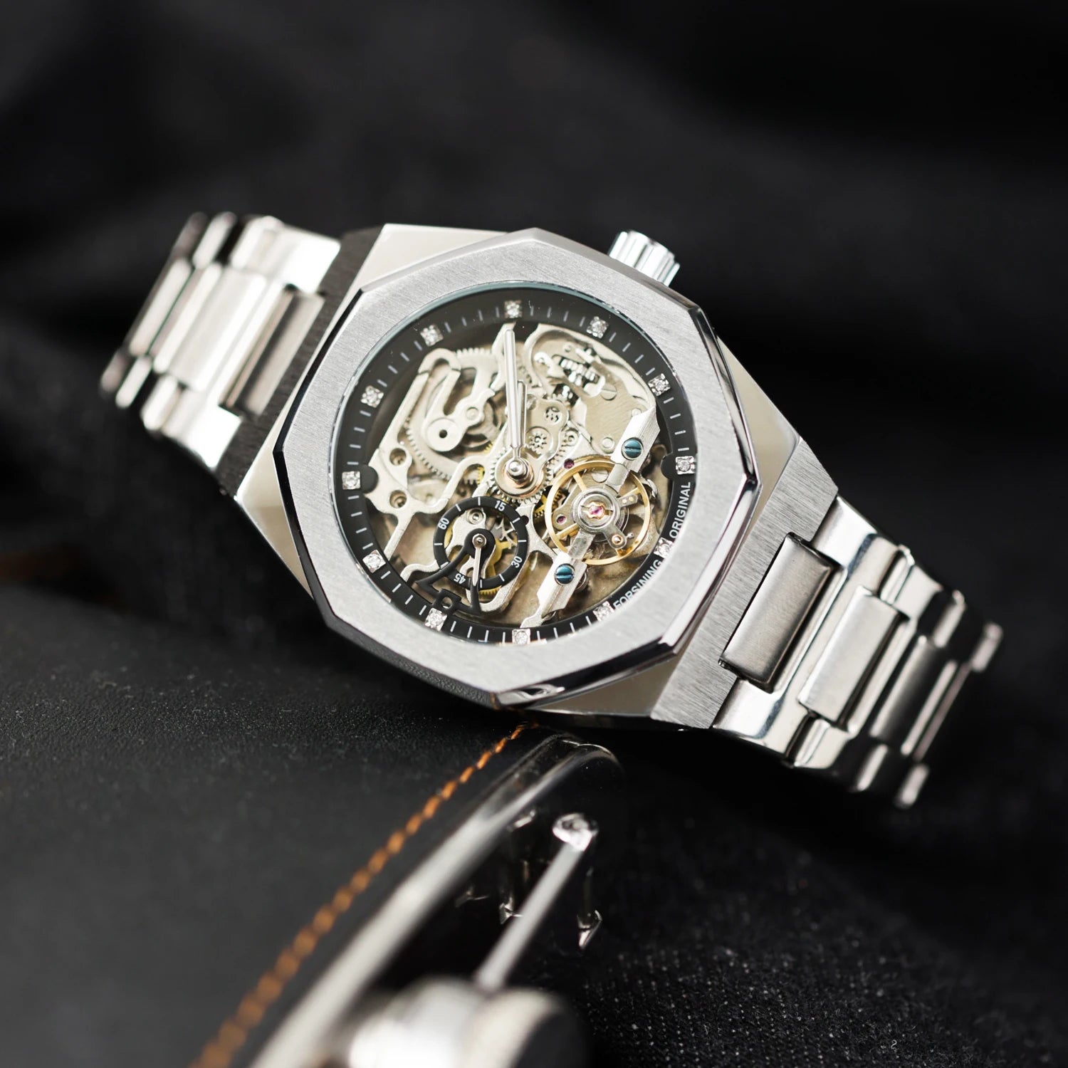 2025 new mechanical watch men's brand genuine casual fashion gift men's high-end waterproof fully automatic mechanical watch