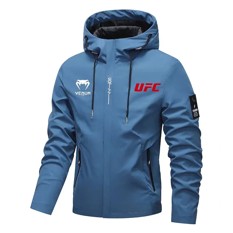 UFC Fighting Fans Hooded Jacket 2025 Autumn/Winter Collection Men's And Women's Windproof Casual Fashion Sports Top Clothing