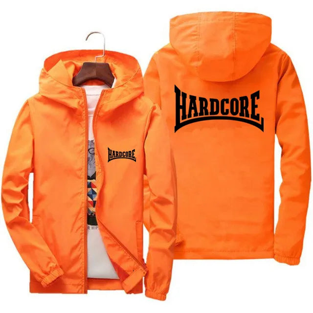 Hardcore Jacket Windbreaker Pilot Coat Men's Zipper Bomber Jackets Waterproof Quick Drying Sport Outwear 6XL