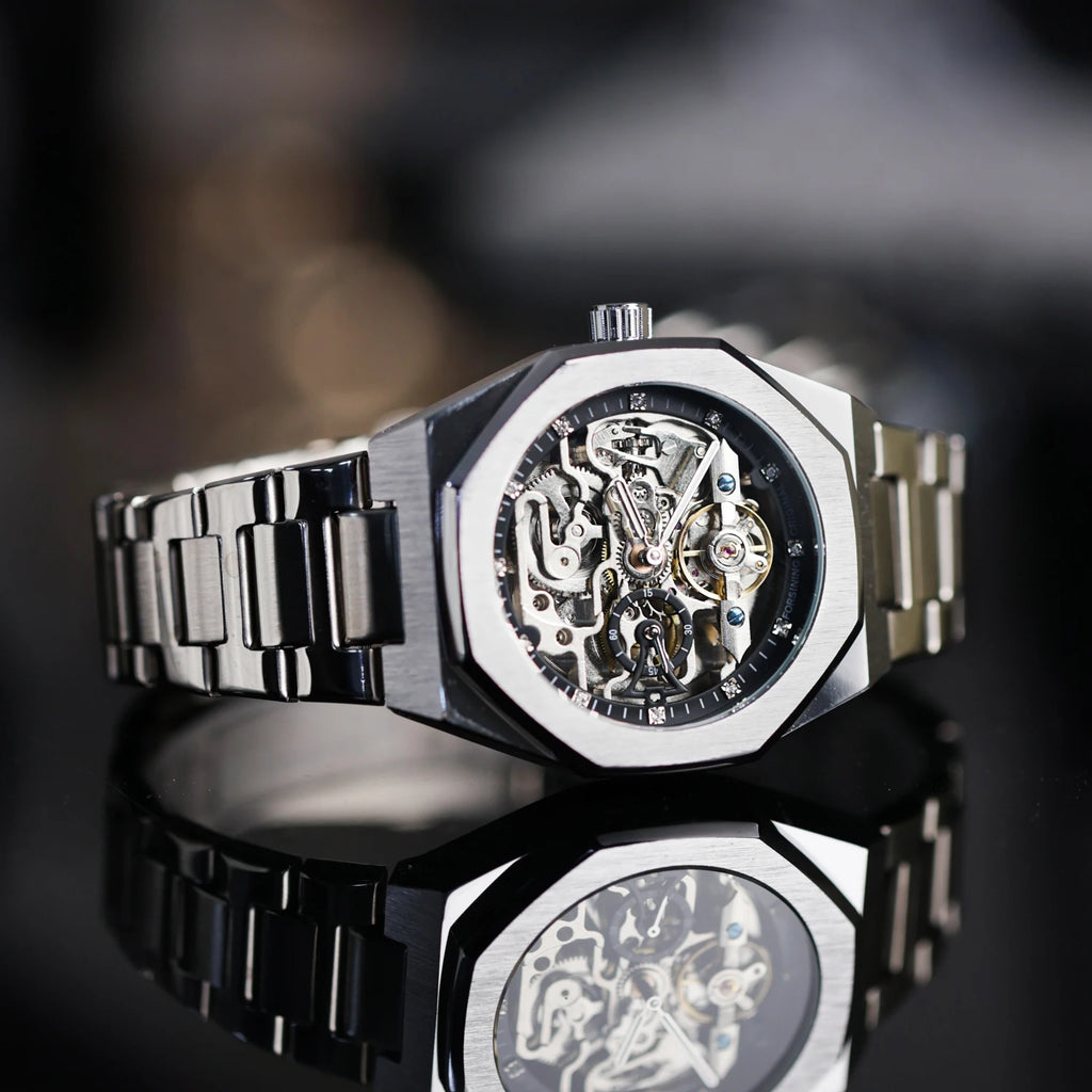 2025 new mechanical watch men's brand genuine casual fashion gift men's high-end waterproof fully automatic mechanical watch