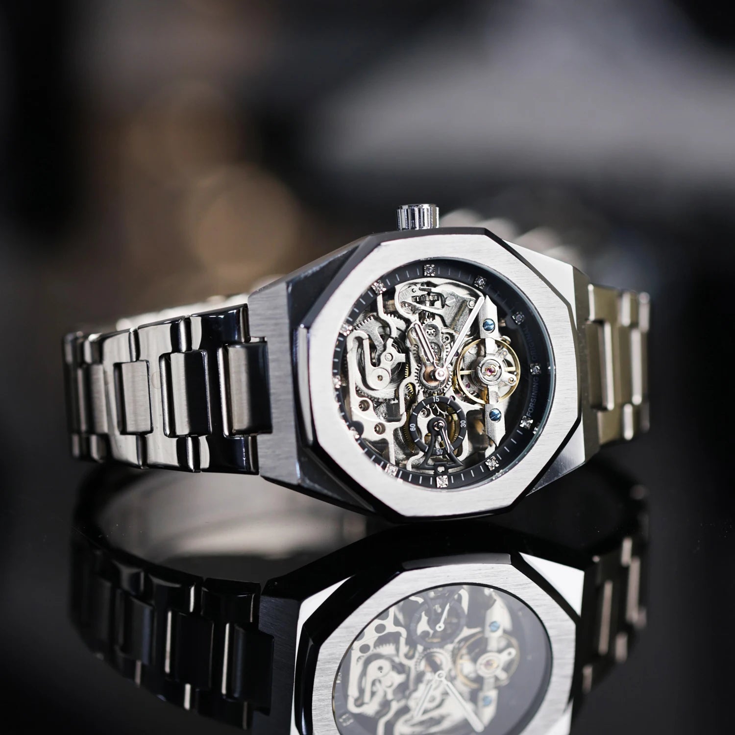 2025 new mechanical watch men's brand genuine casual fashion gift men's high-end waterproof fully automatic mechanical watch