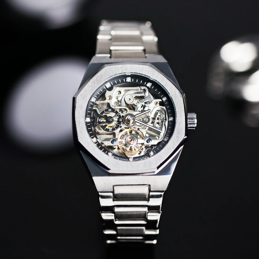 2025 new mechanical watch men's brand genuine casual fashion gift men's high-end waterproof fully automatic mechanical watch