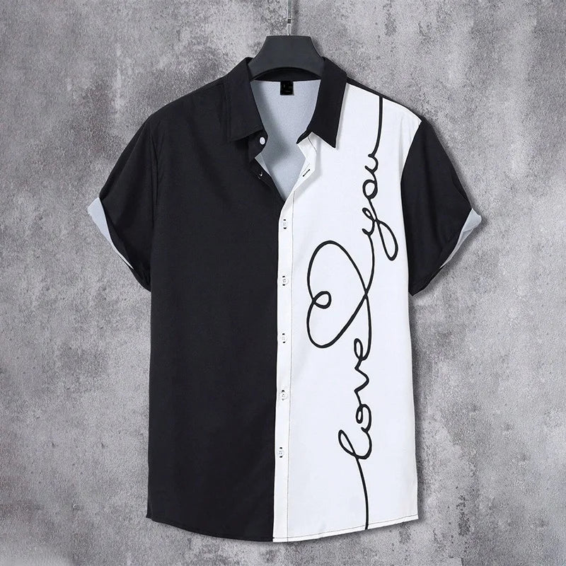 3D Graffiti Floral Print Shirt Fashion Casual Business Shirt Men Women Vacation Button-down Shirt Ropa De Hombre