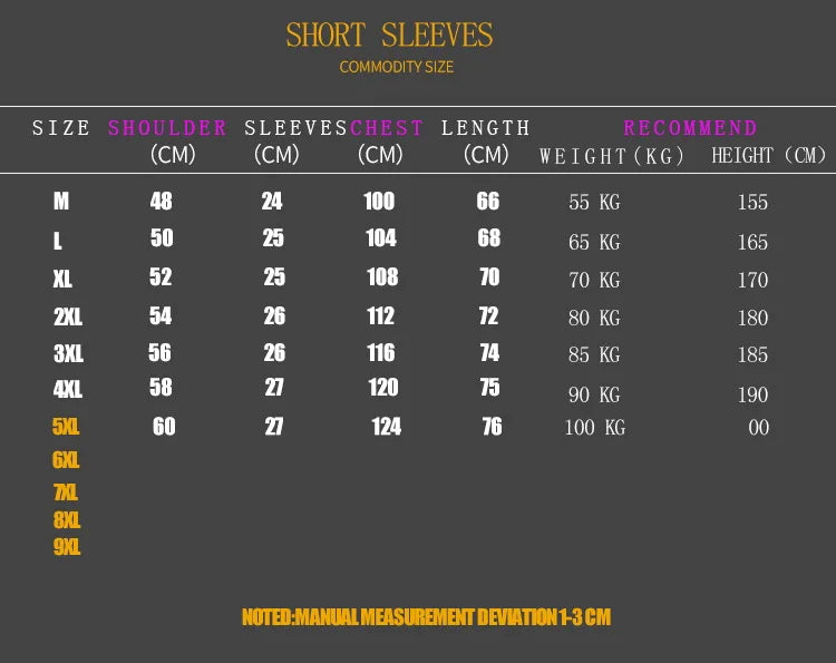 Hip Hop Loose Mens Streetwear T-shirts Casual Classic Short Sleeves Black White Tshirt Tees Plus Oversize 5XL 6XL