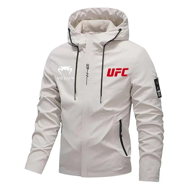 UFC Fighting Fans Hooded Jacket 2025 Autumn/Winter Collection Men's And Women's Windproof Casual Fashion Sports Top Clothing