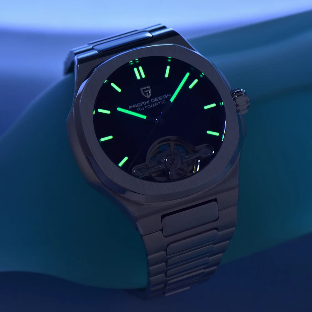 2025 New PAGANI DESIGN Skeleton Tourbillon Men's Watches Top Luxury Automatic Watch For Men Sporty elegant Mechanical Wristwatch