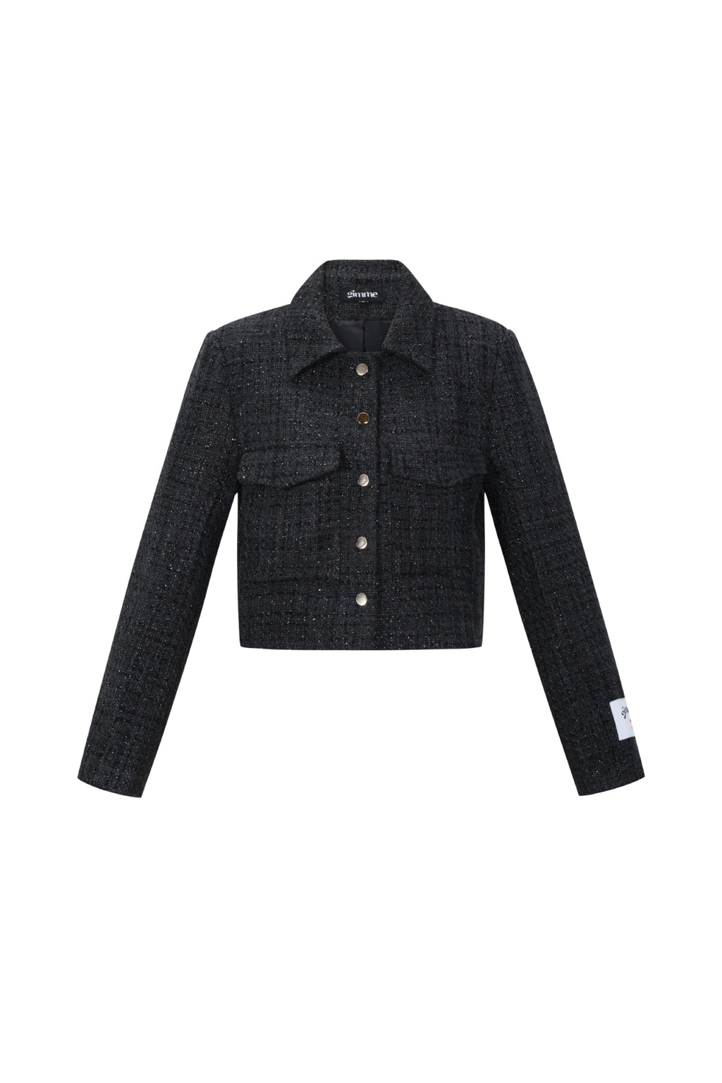 Woven Polyester Fiber Women's Jacket Elegant Checkered Statement