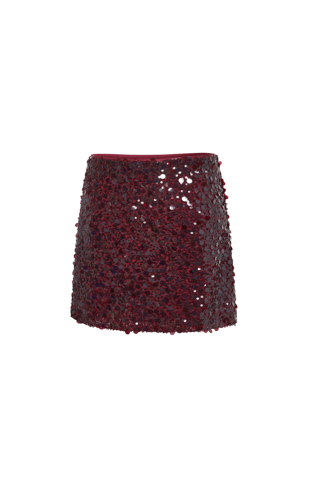 Woven Polyester Fiber Mini Skirt Elegant Sequins Fall/Winter