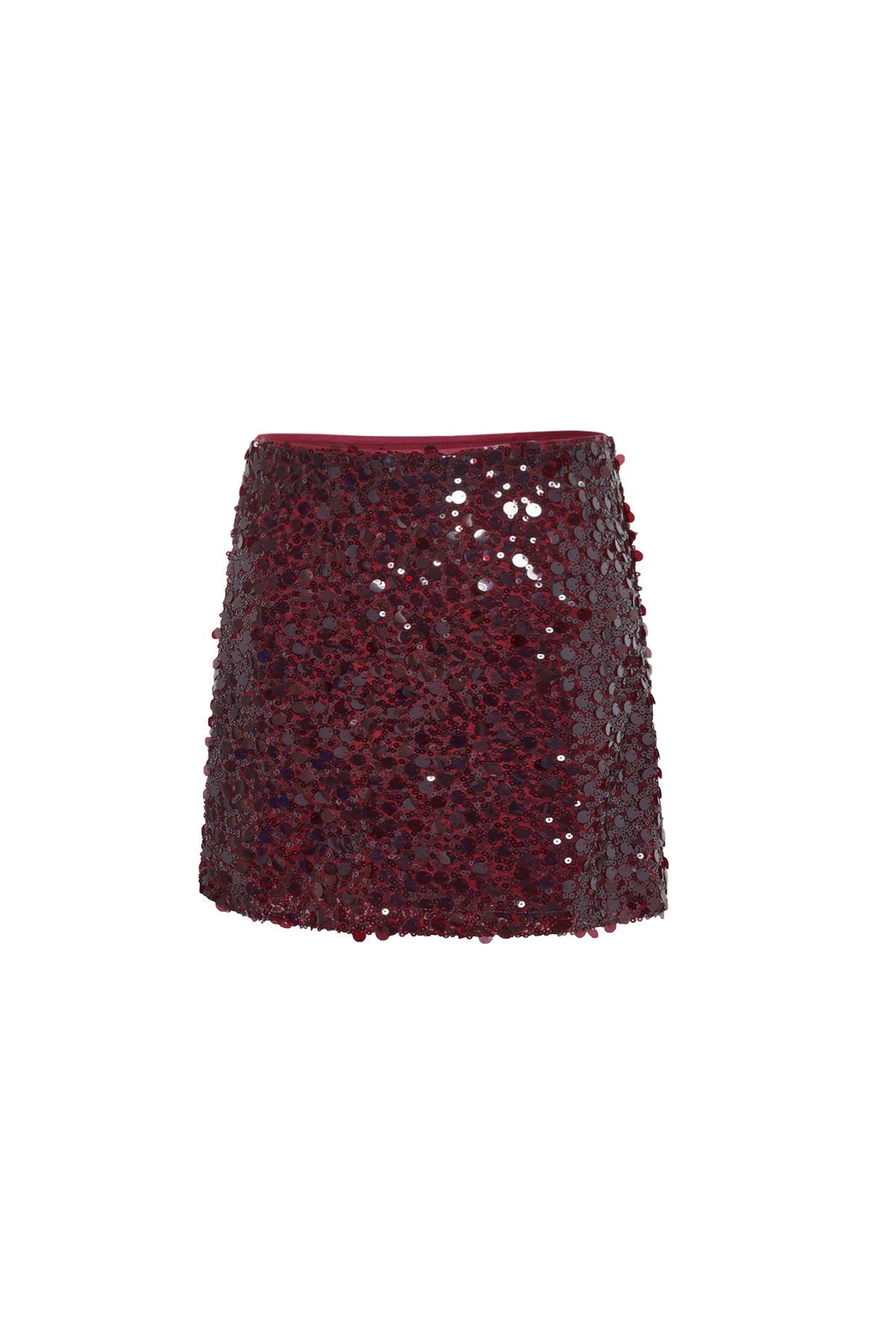 Woven Polyester Fiber Mini Skirt Elegant Sequins Fall/Winter