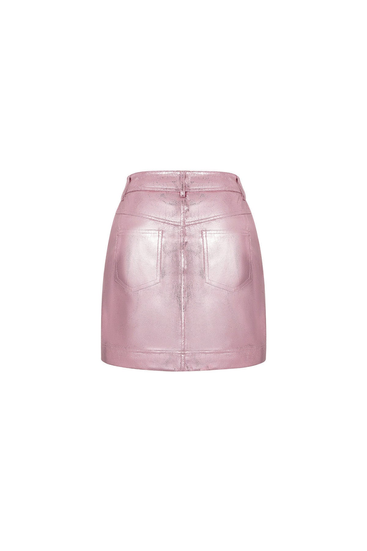 PU Mini Skirt Sexy Solid Color Spring/Summer
