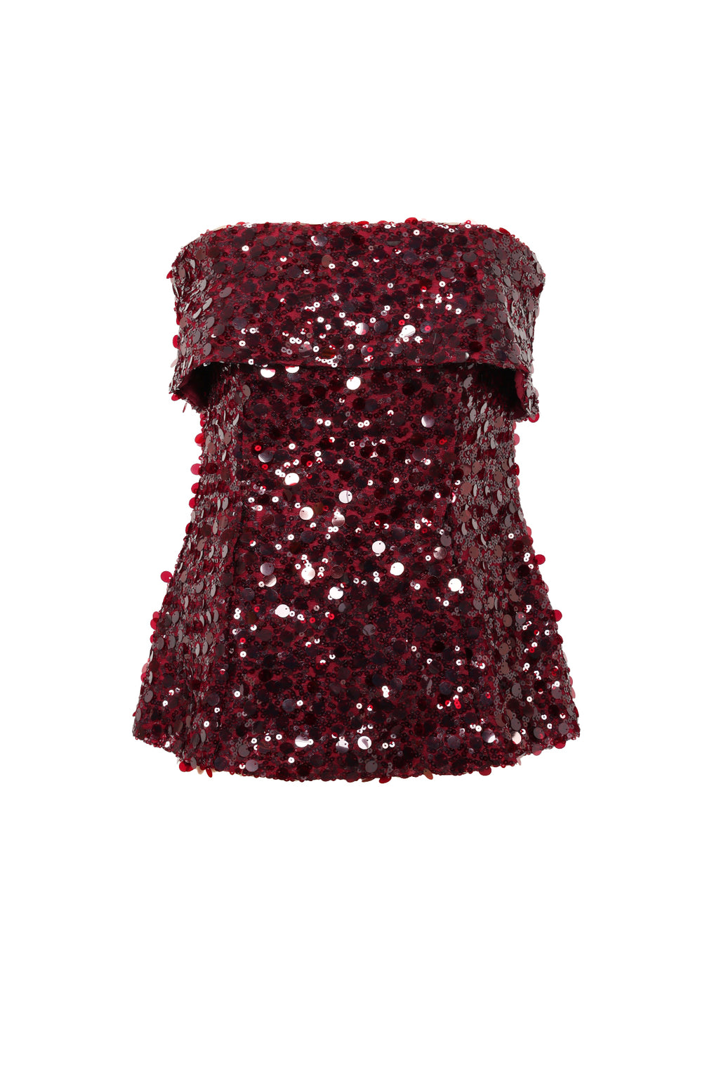 Woven Polyester Fiber Women's Sleeveless Top Sequins Elegant